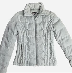 XOXO Quilted Jacket Fitted Mint Size S Feathered Winter Chic